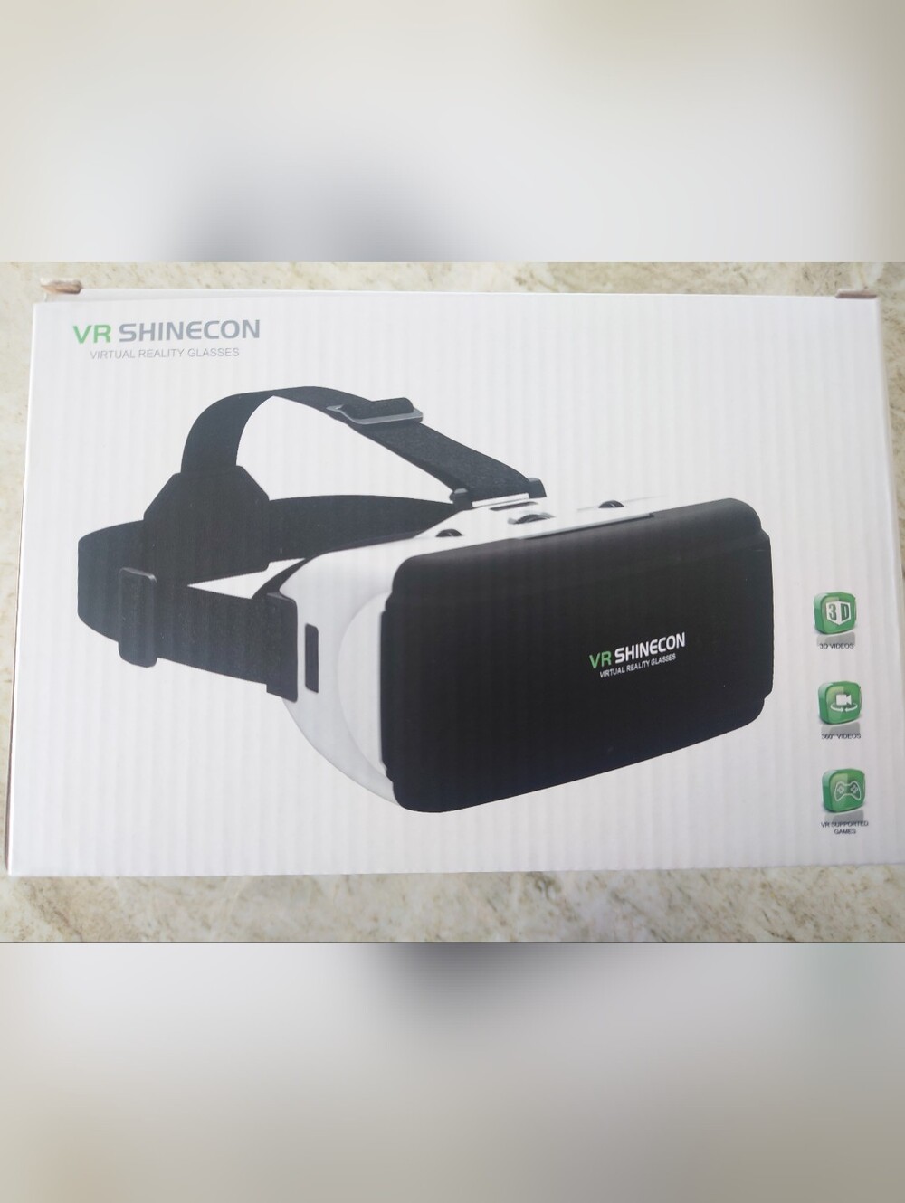 VR Shinecon Black Smartphone VR Headset - Comfortable Immersive Viewing